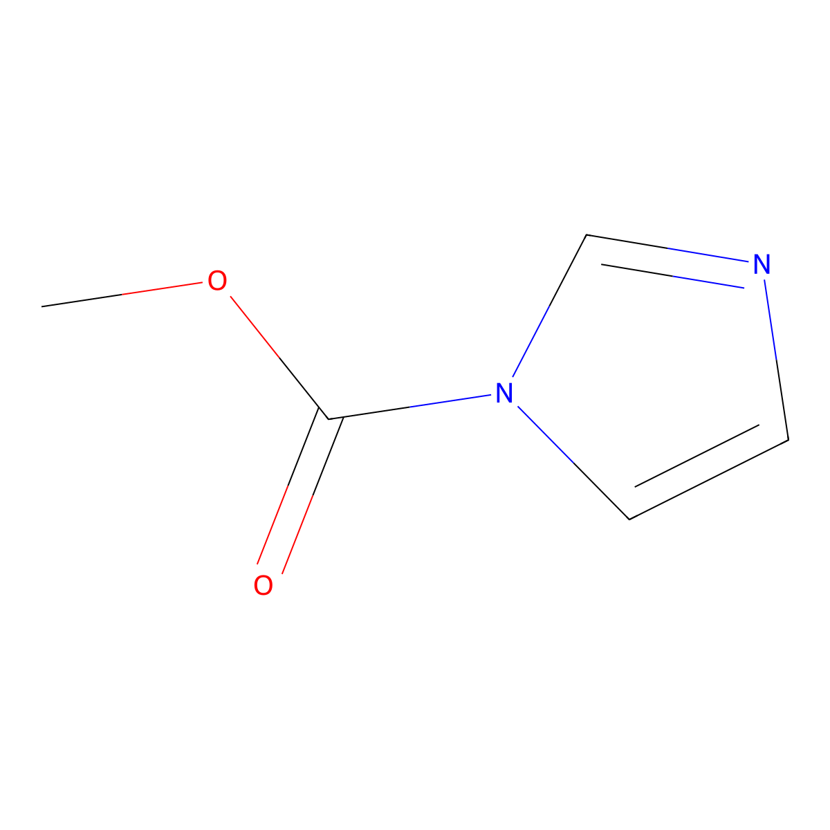 Methyl 1H-imidazole-1-carboxylate molecular structure, CAS 61985-23-7