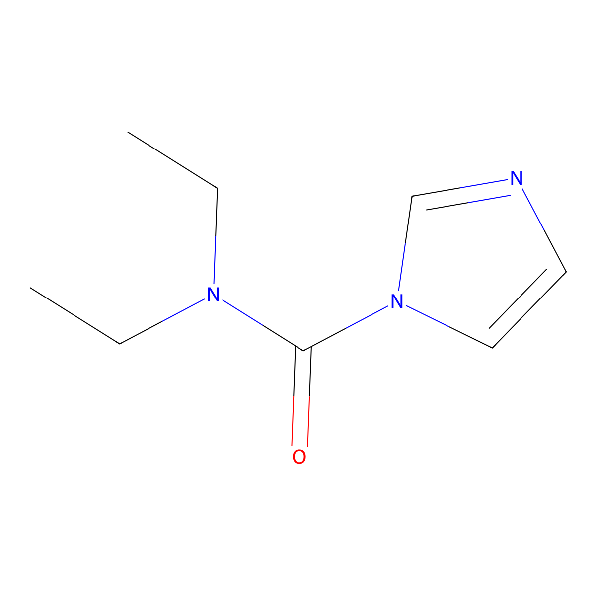 N,N-Diethyl-1H-imidazole-1-carboxamide molecular structure, CAS 61985-24-8