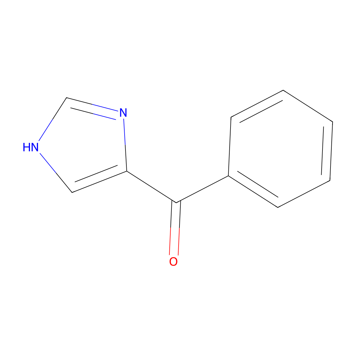 (1H-imidazol-4-yl)(phenyl)methanone molecular structure, CAS 61985-32-8