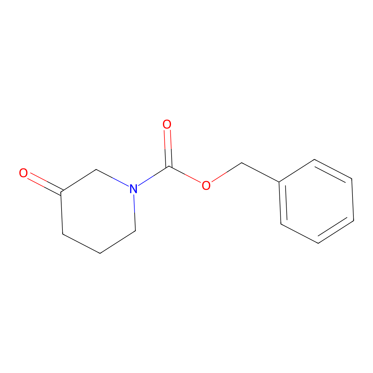 1-Benzyloxycarbonyl-3-piperidone molecular structure, CAS 61995-20-8