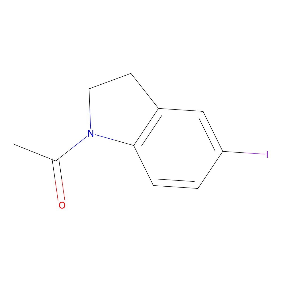1-Acetyl-5-iodoindoline molecular structure, CAS 61995-51-5