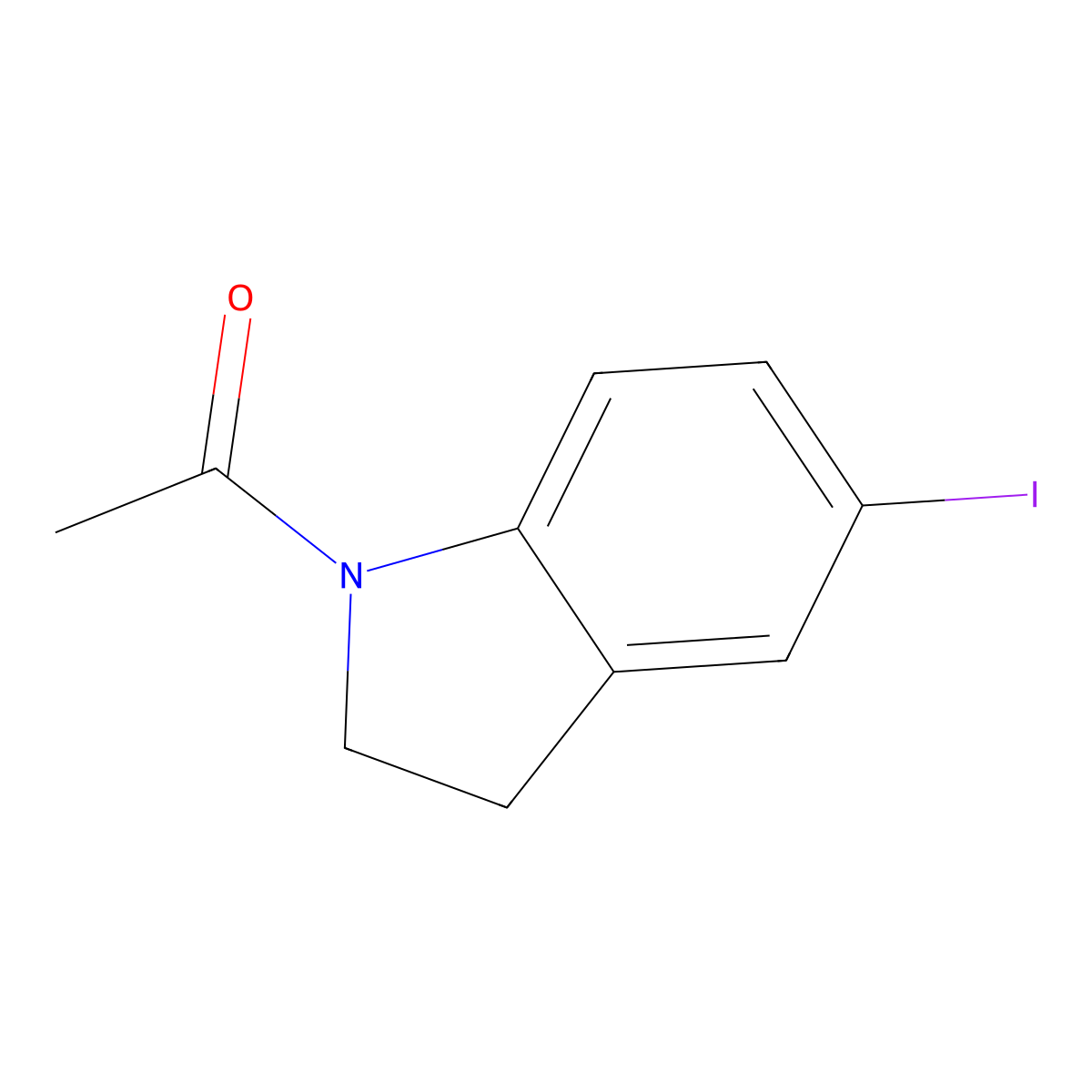 1-Acetyl-5-iodoindoline molecular structure, CAS 61995-51-5