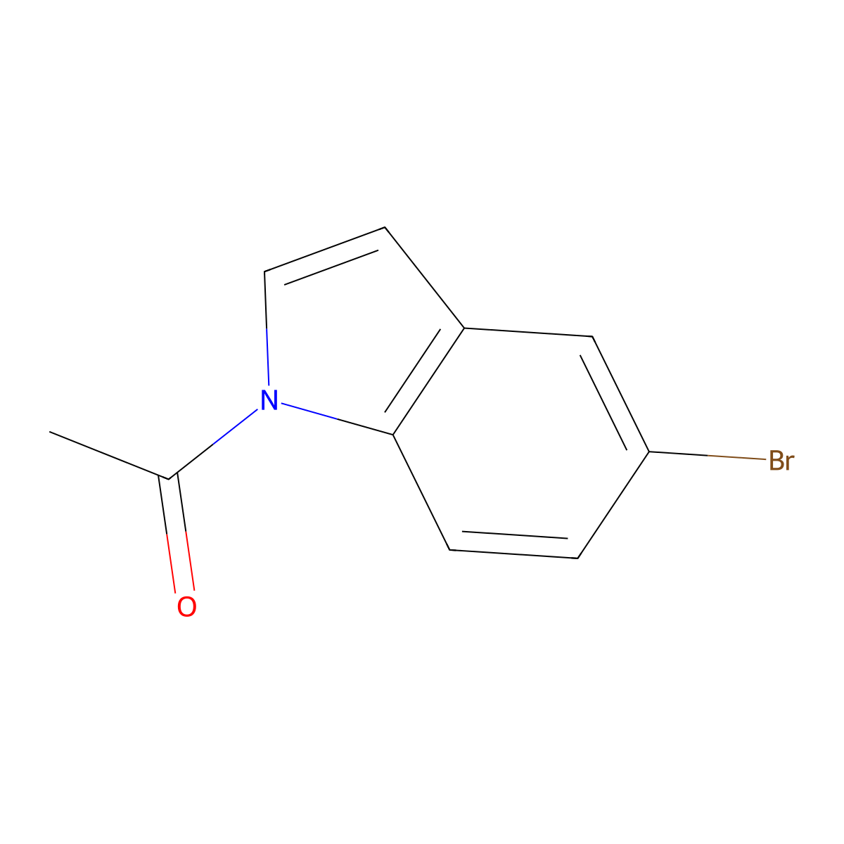 1-Acetyl-5-bromoindole molecular structure, CAS 61995-52-6