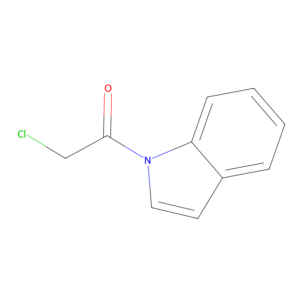 1H-Indole, 1-(chloroacetyl)- molecular structure, CAS 61995-53-7