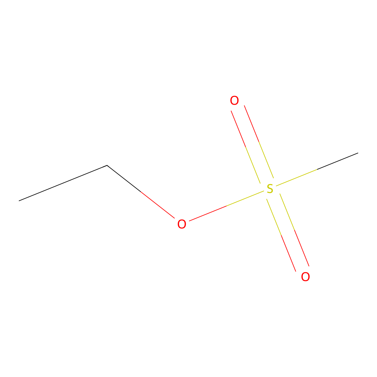 Ethyl Methanesulfonate molecular structure, CAS 62-50-0