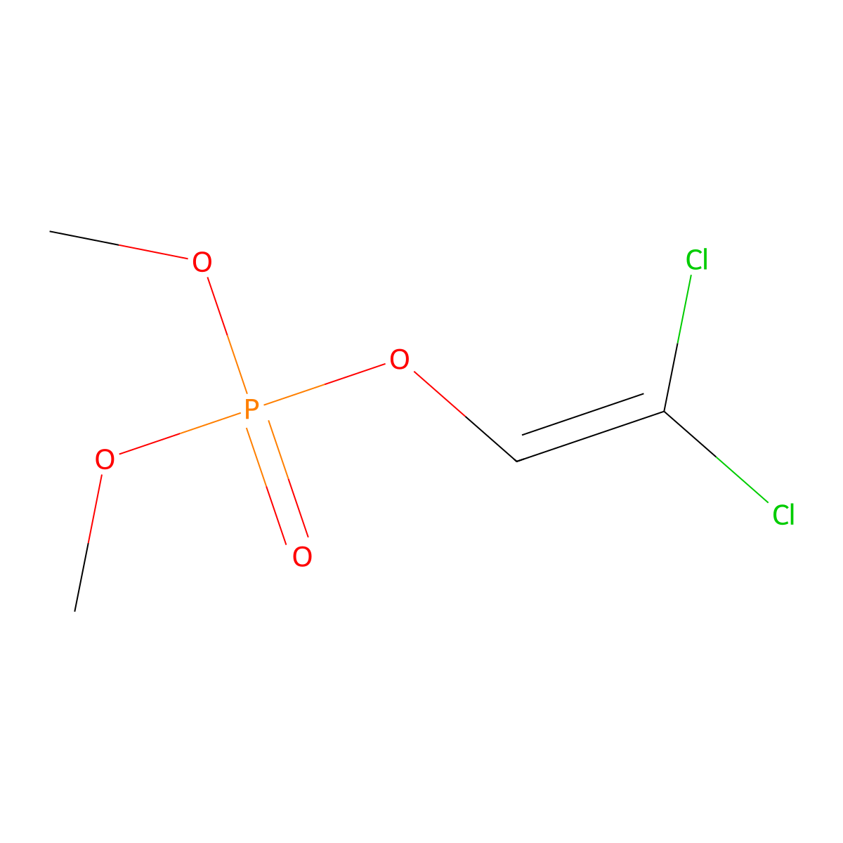 Dichlorvos molecular structure, CAS 62-73-7