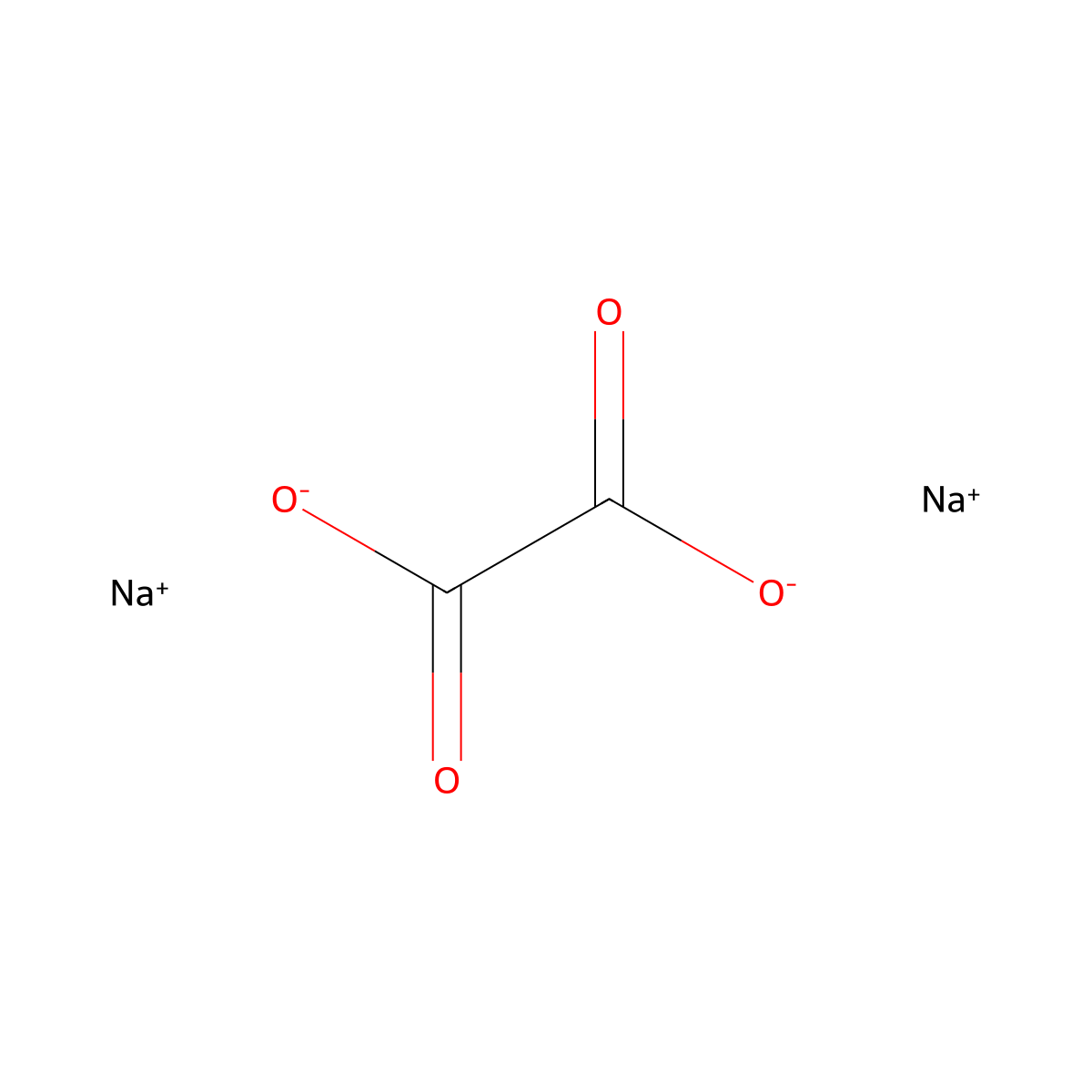 Sodium Oxalate molecular structure, CAS 62-76-0