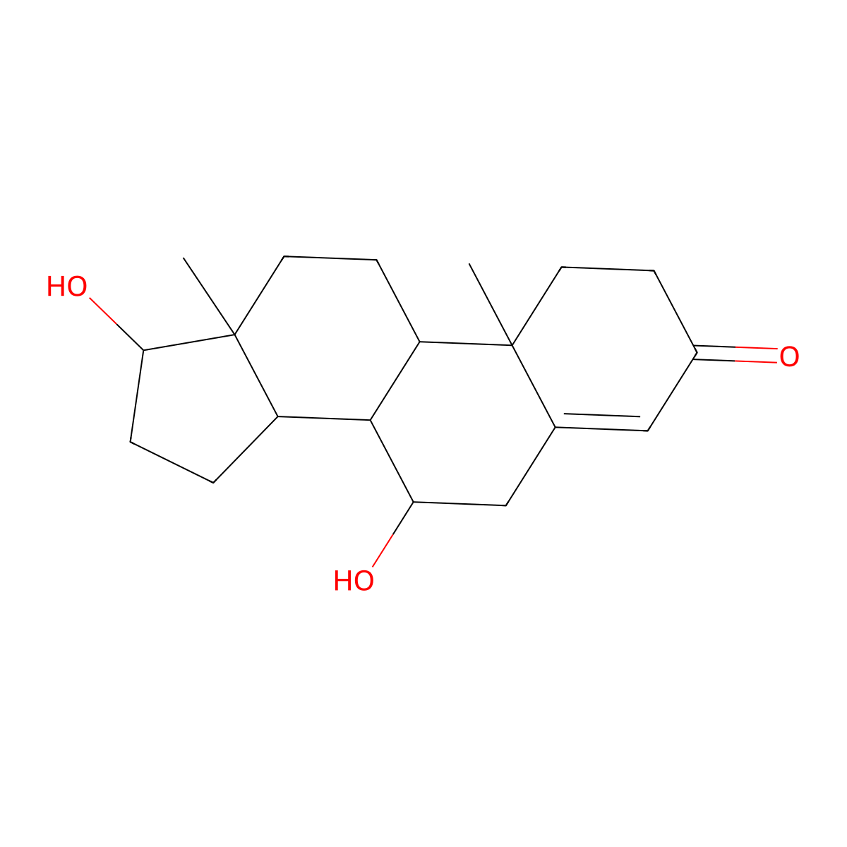 7alpha-Hydroxytestosterone molecular structure, CAS 62-83-9