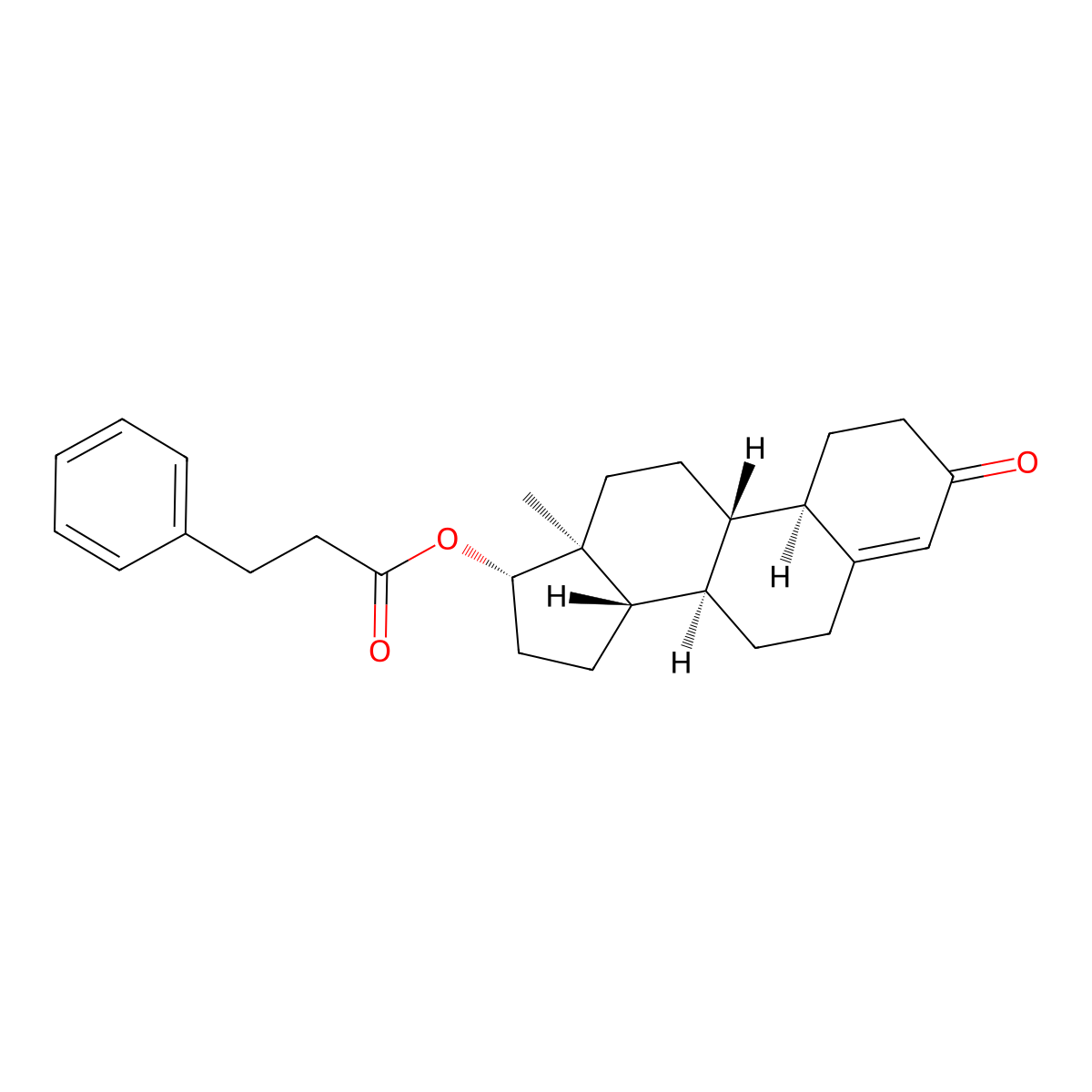 Nandrolone Phenylpropionate molecular structure, CAS 62-90-8
