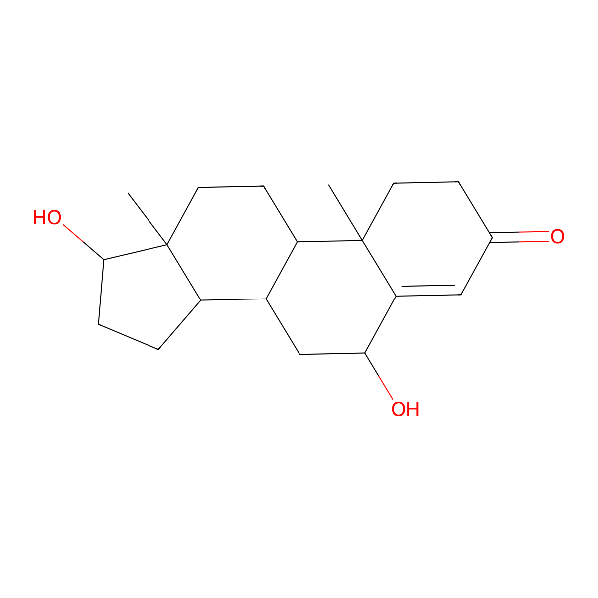 6beta-Hydroxytestosterone molecular structure, CAS 62-99-7