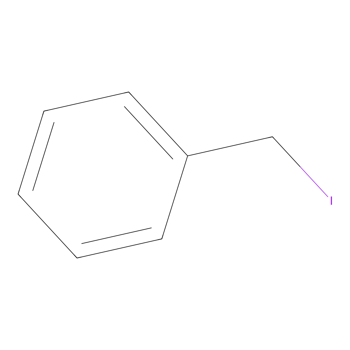 Benzyl iodide molecular structure, CAS 620-05-3