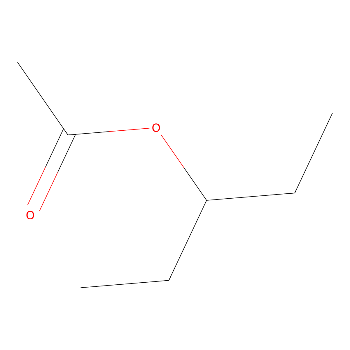 3-Pentyl acetate molecular structure, CAS 620-11-1