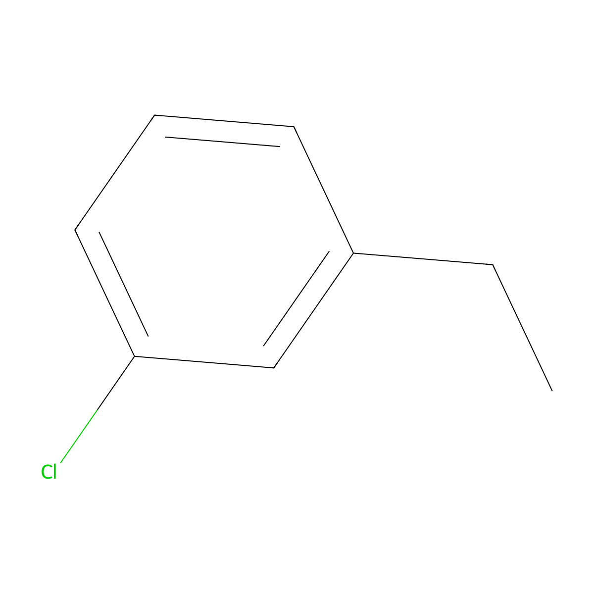 1-Chloro-3-ethylbenzene molecular structure, CAS 620-16-6