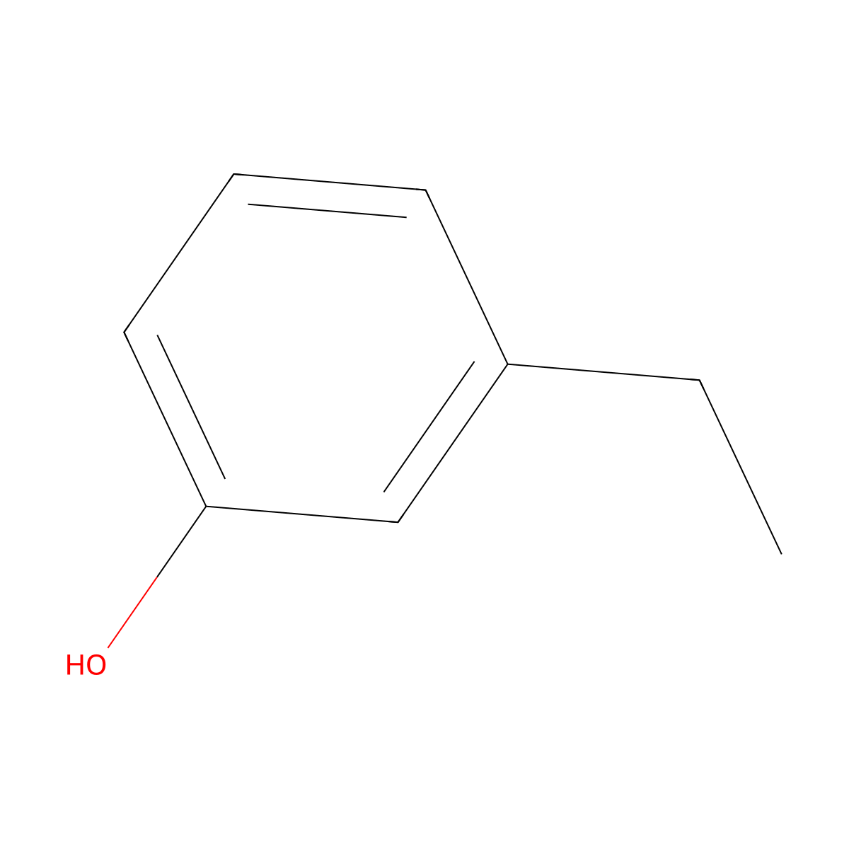 3-Ethylphenol molecular structure, CAS 620-17-7