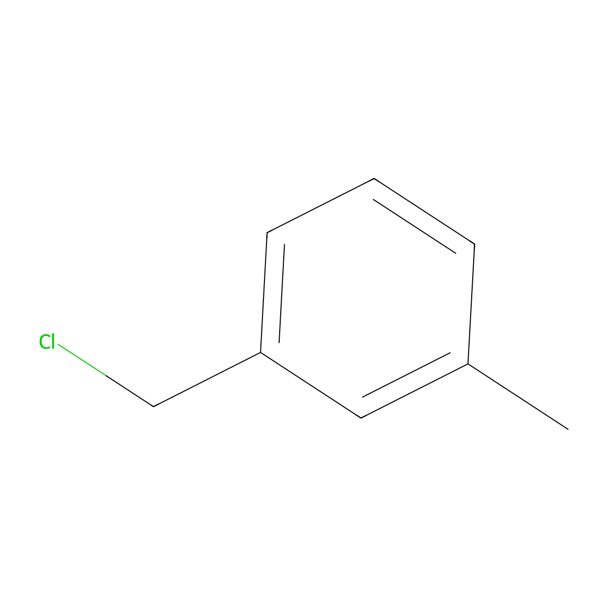 m-Xylyl chloride molecular structure, CAS 620-19-9