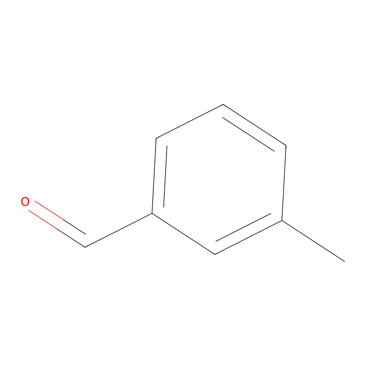 3-Methylbenzaldehyde molecular structure, CAS 620-23-5