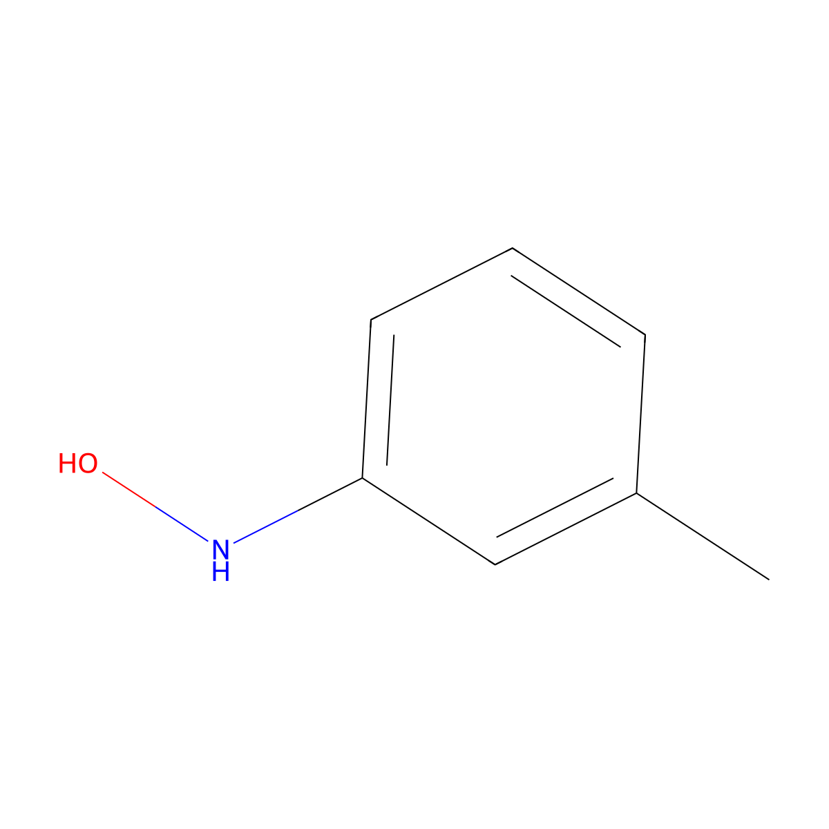 Benzenamine, N-hydroxy-3-methyl- molecular structure, CAS 620-25-7