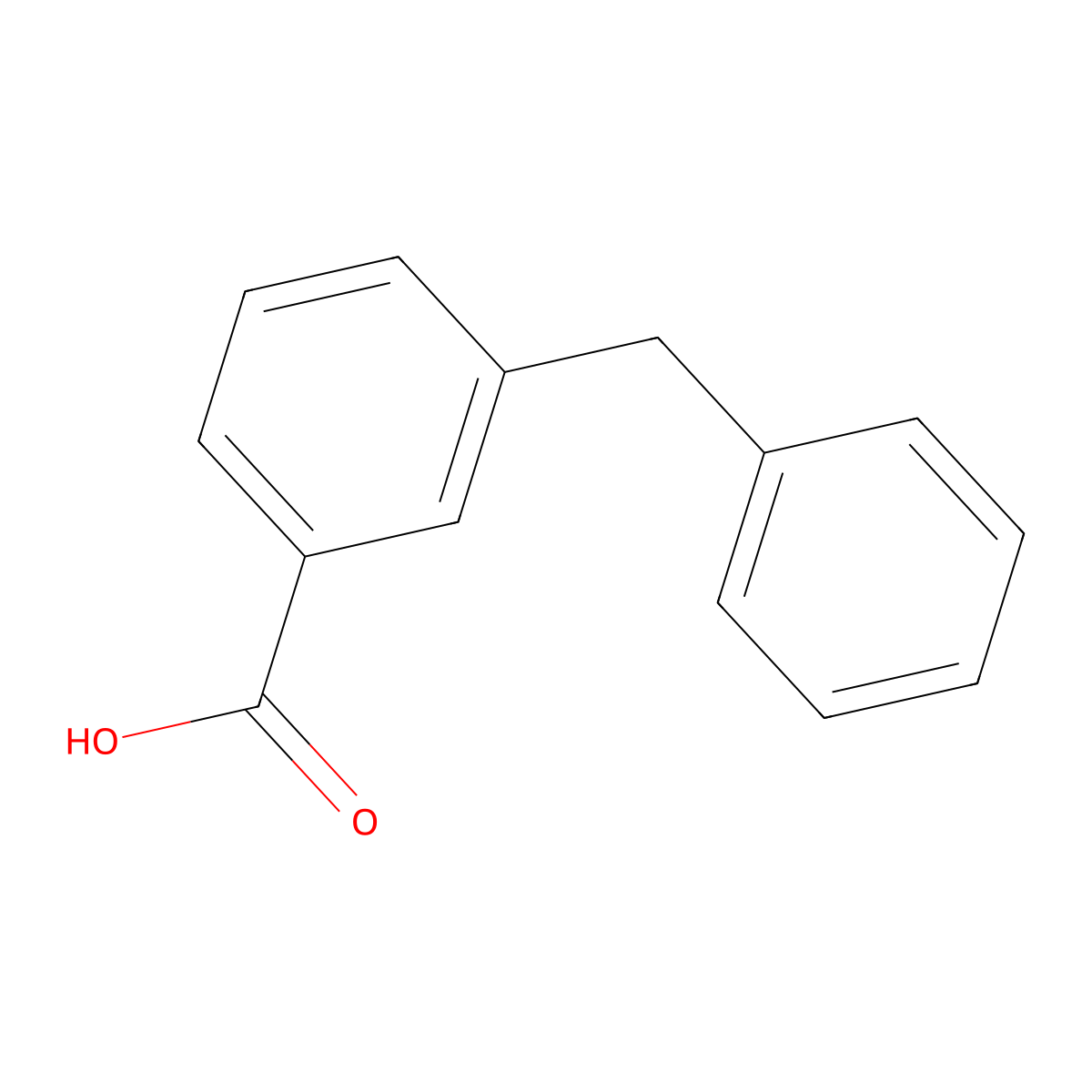 3-Benzylbenzoic acid molecular structure, CAS 620-54-2