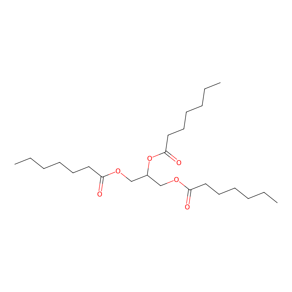 Triheptanoin molecular structure, CAS 620-67-7