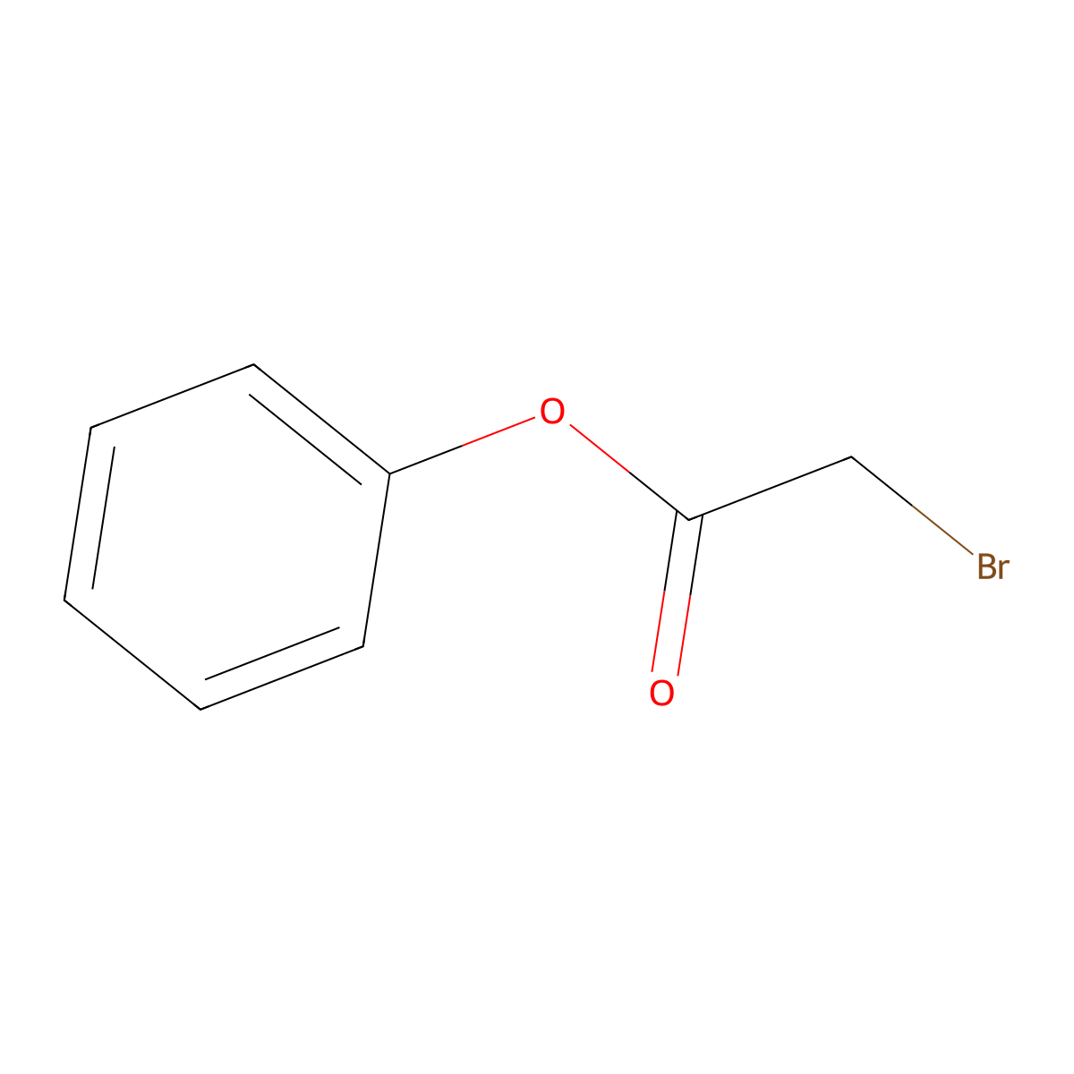 Phenyl Bromoacetate molecular structure, CAS 620-72-4