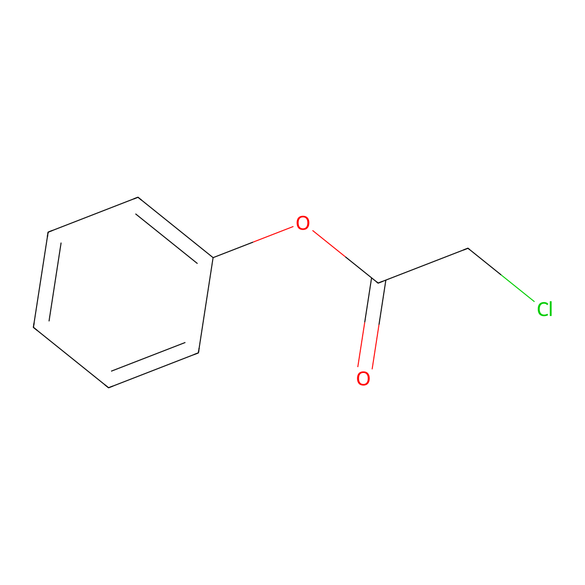 Phenyl chloroacetate molecular structure, CAS 620-73-5