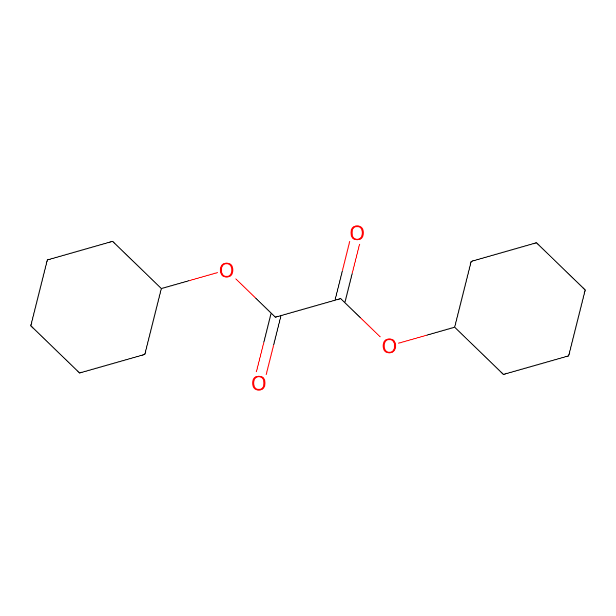 Dicyclohexyl oxalate molecular structure, CAS 620-82-6