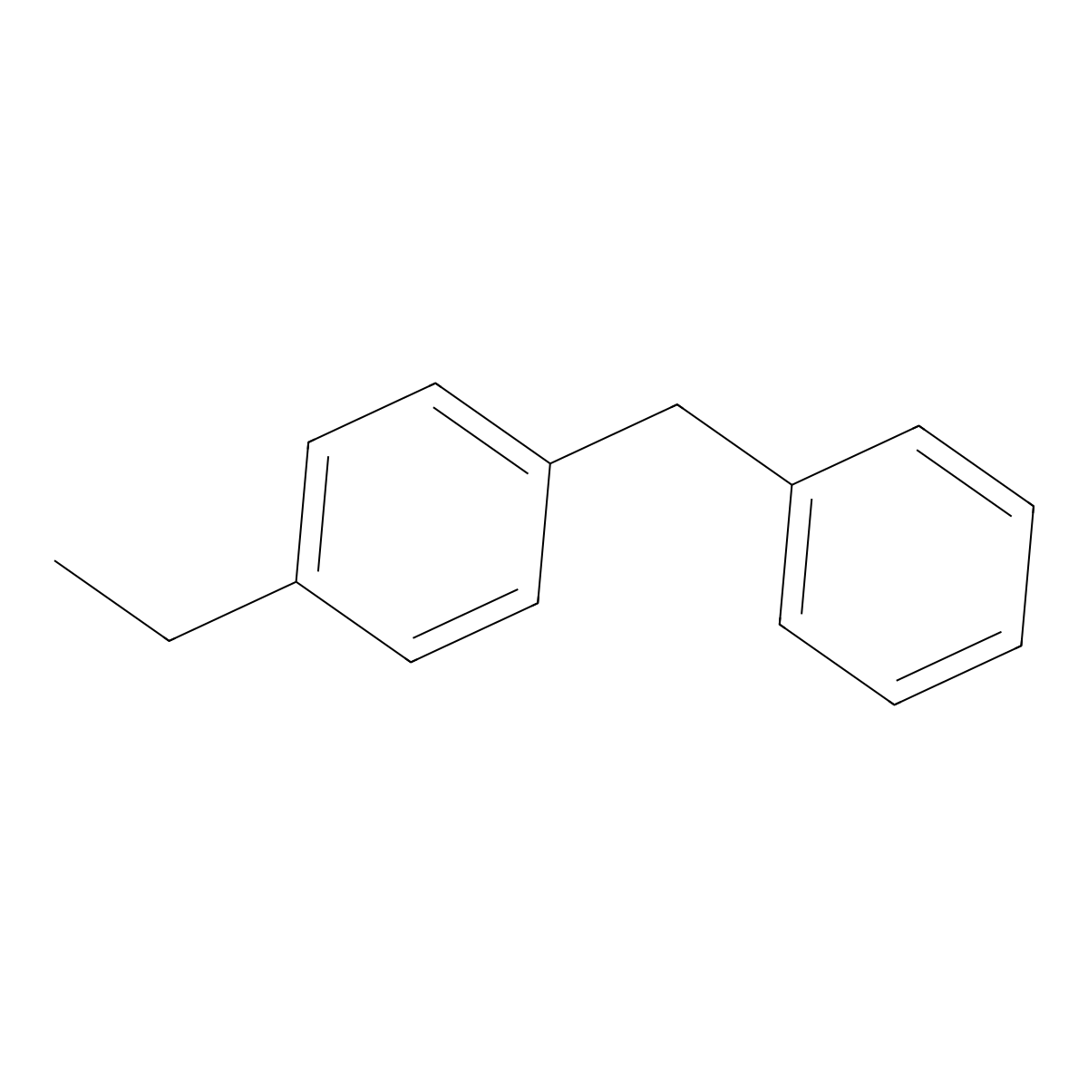1-Benzyl-4-ethylbenzene molecular structure, CAS 620-85-9