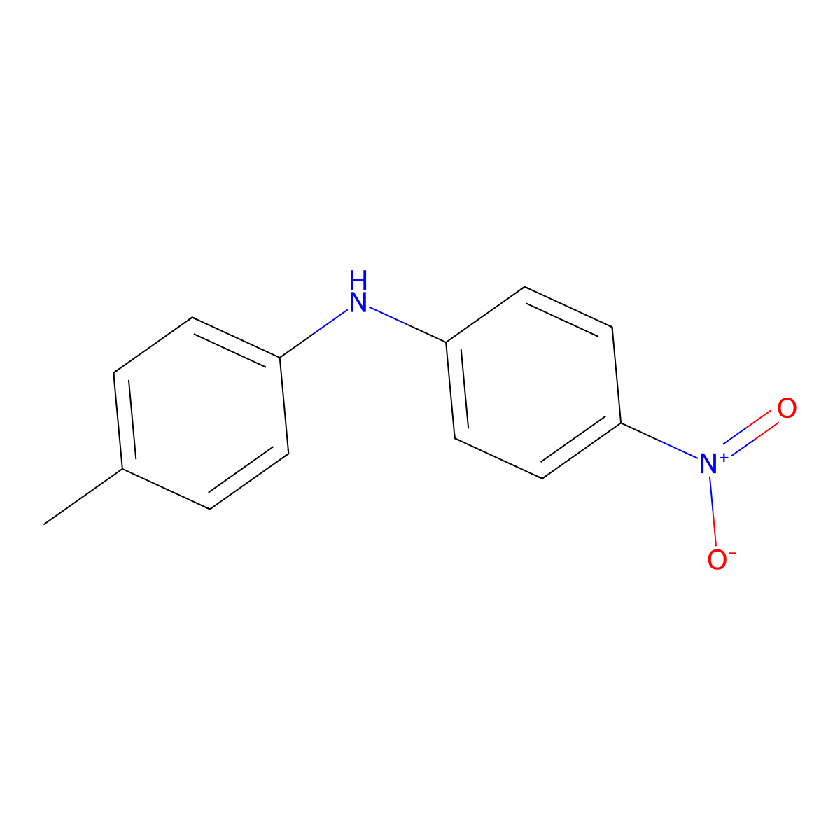 4-Methyl-N-(4-nitrophenyl)benzenamine molecular structure, CAS 620-89-3