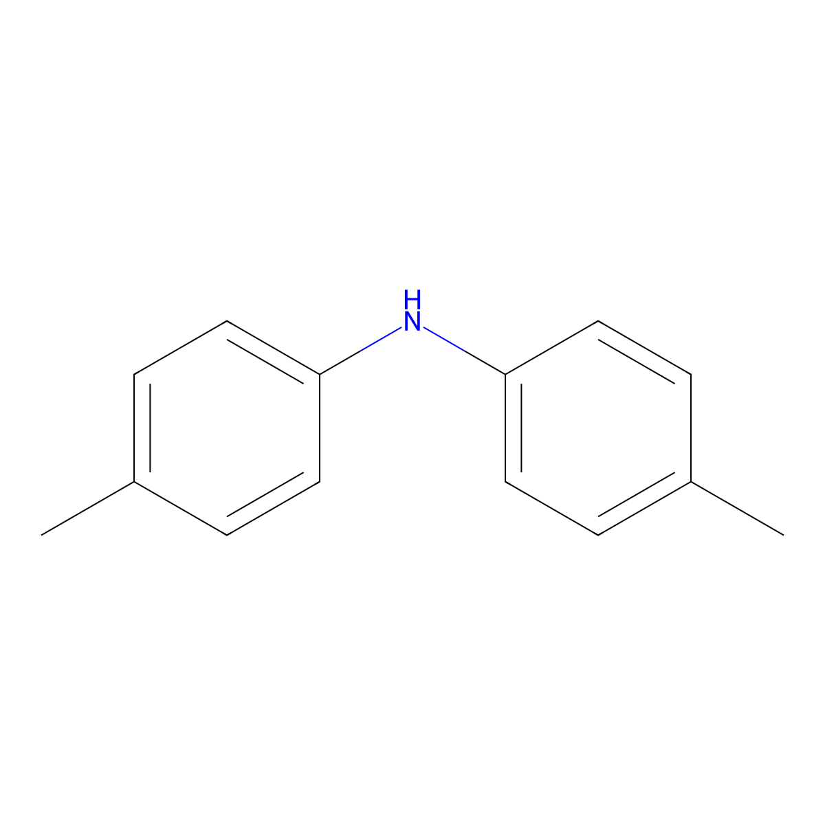 Benzenamine, 4-methyl-N-(4-methylphenyl)- molecular structure, CAS 620-93-9