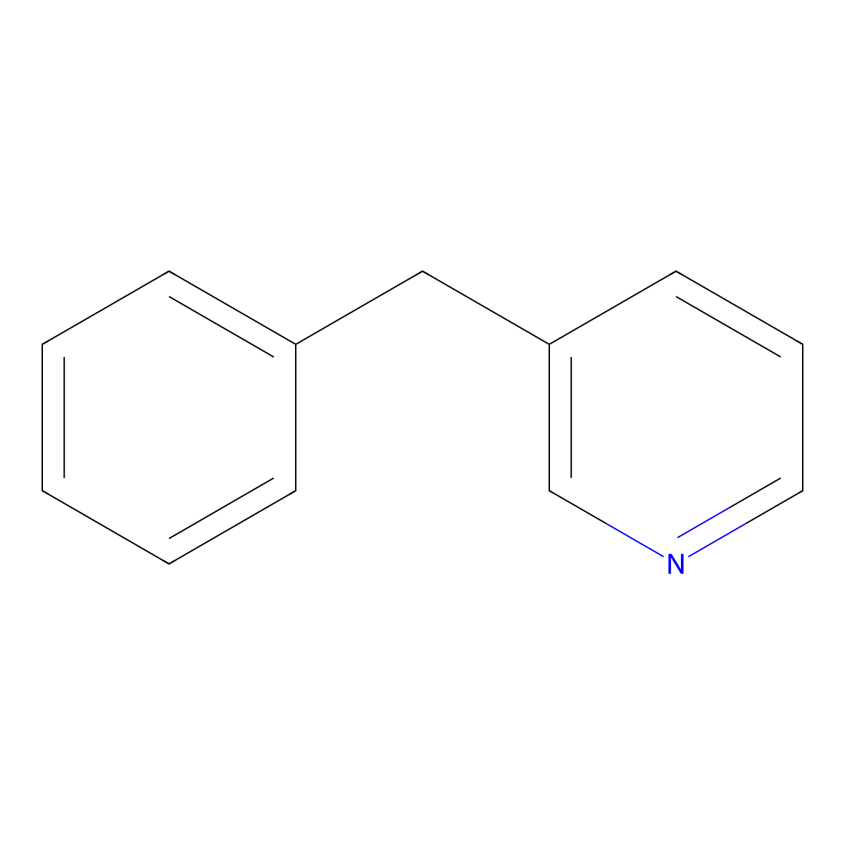 3-Benzylpyridine molecular structure, CAS 620-95-1