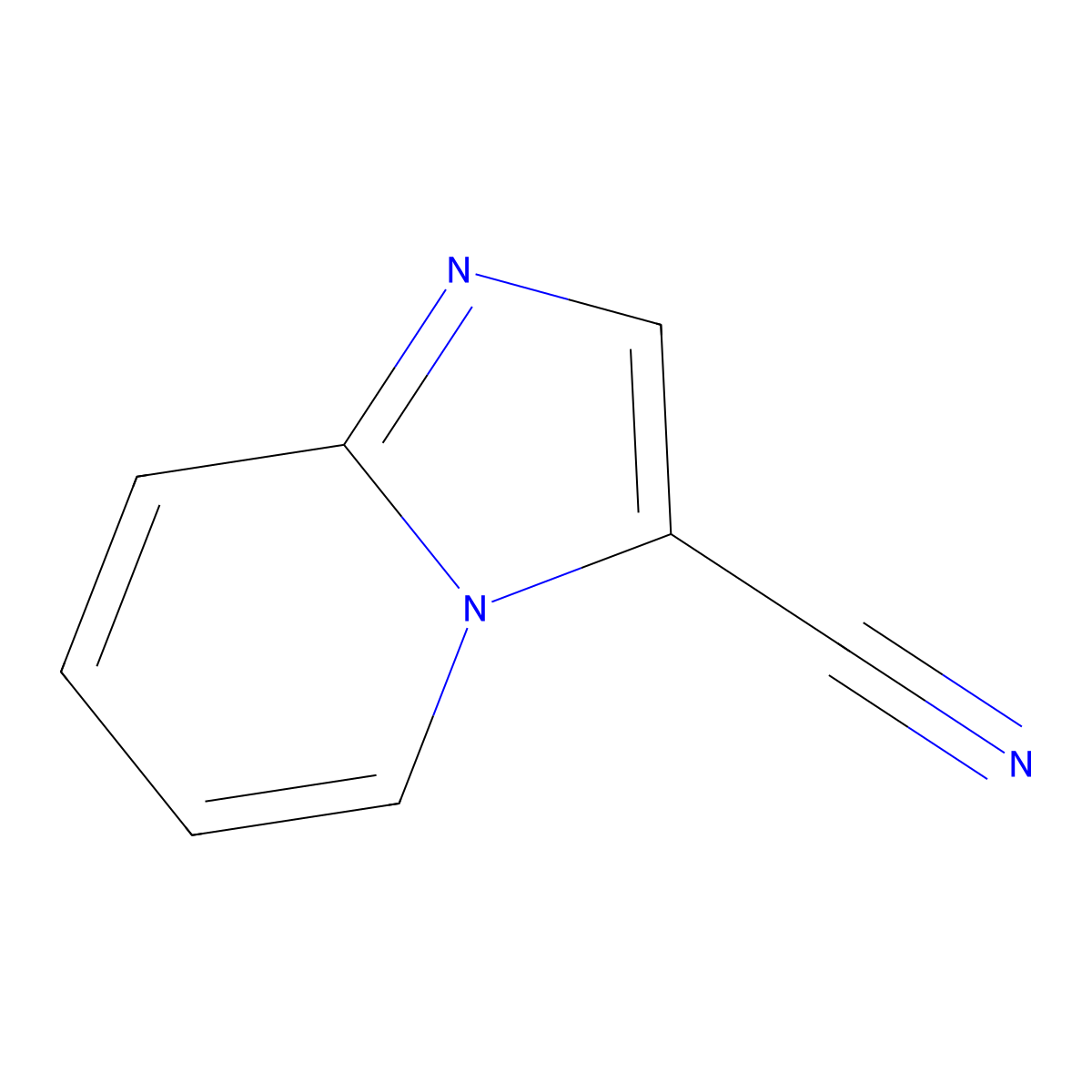 3-Cyanoimidazo(1,2-a)pyridine molecular structure, CAS 6200-59-5