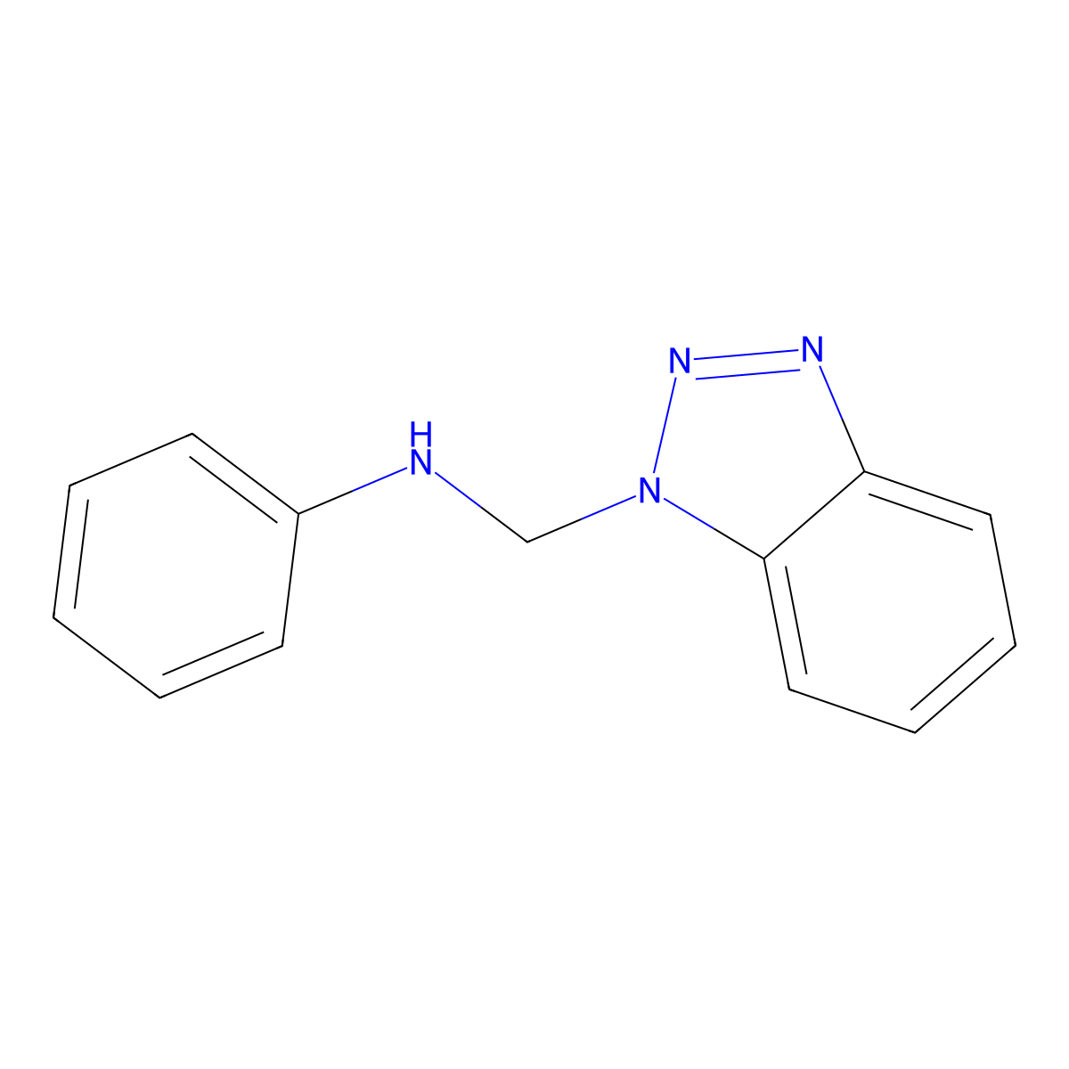 1-[(Phenylamino)methyl]benzotriazole molecular structure, CAS 62001-29-0
