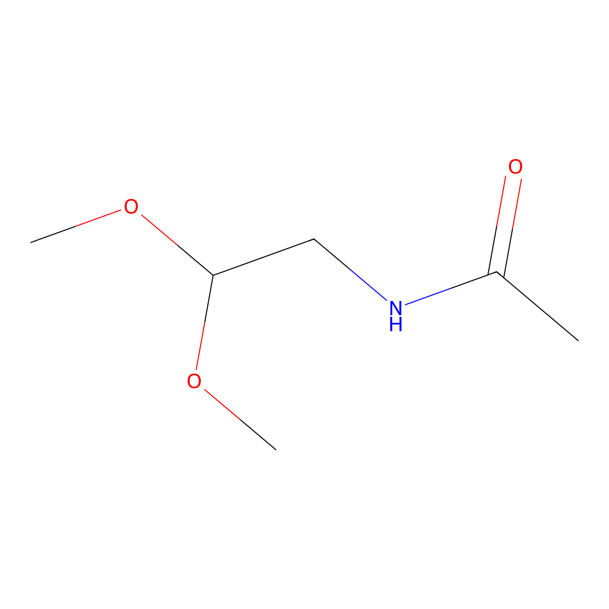 N-(2,2-Dimethoxyethyl)acetamide molecular structure, CAS 62005-48-5