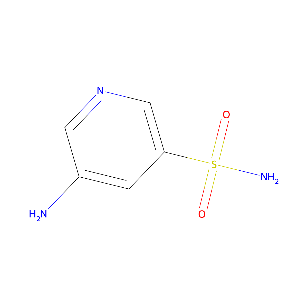 5-Aminopyridine-3-sulfonamide molecular structure, CAS 62009-21-6
