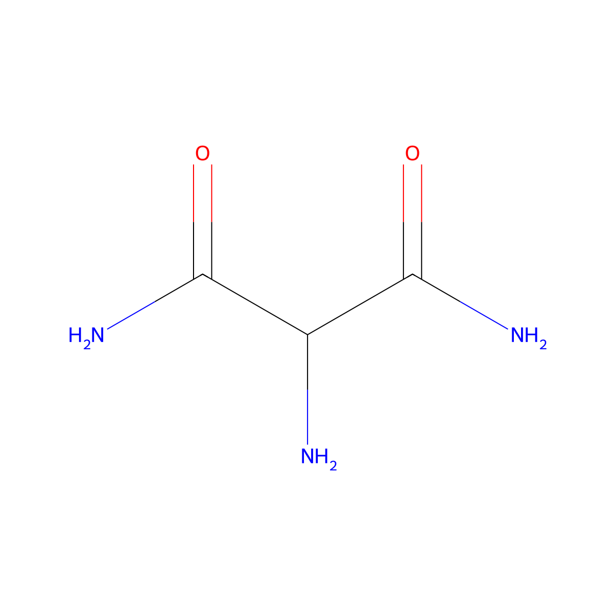 2-Aminopropanediamide molecular structure, CAS 62009-47-6