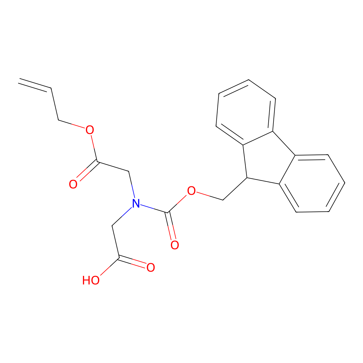 N-Fmoc-N-[2-(allyloxy)-2-oxoethyl]glycine molecular structure, CAS 620098-27-3