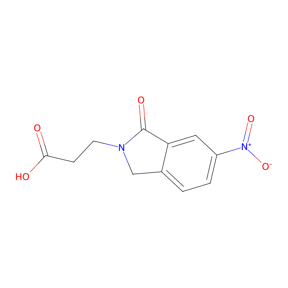 3-(6-Nitro-1-oxo-1,3-dihydro-2H-isoindol-2-YL)propanoic acid molecular structure, CAS 620099-68-5