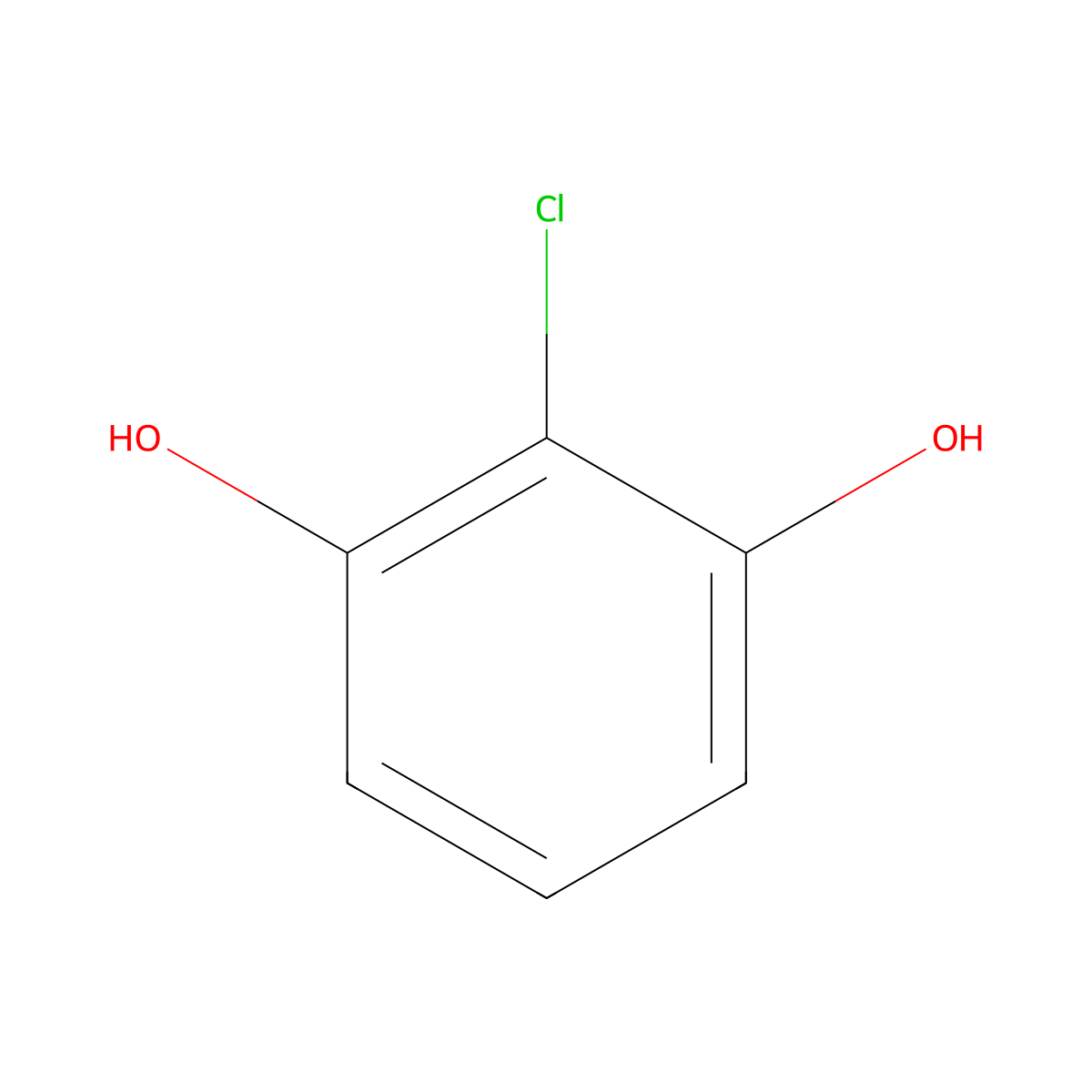 2-Chlororesorcinol molecular structure, CAS 6201-65-6