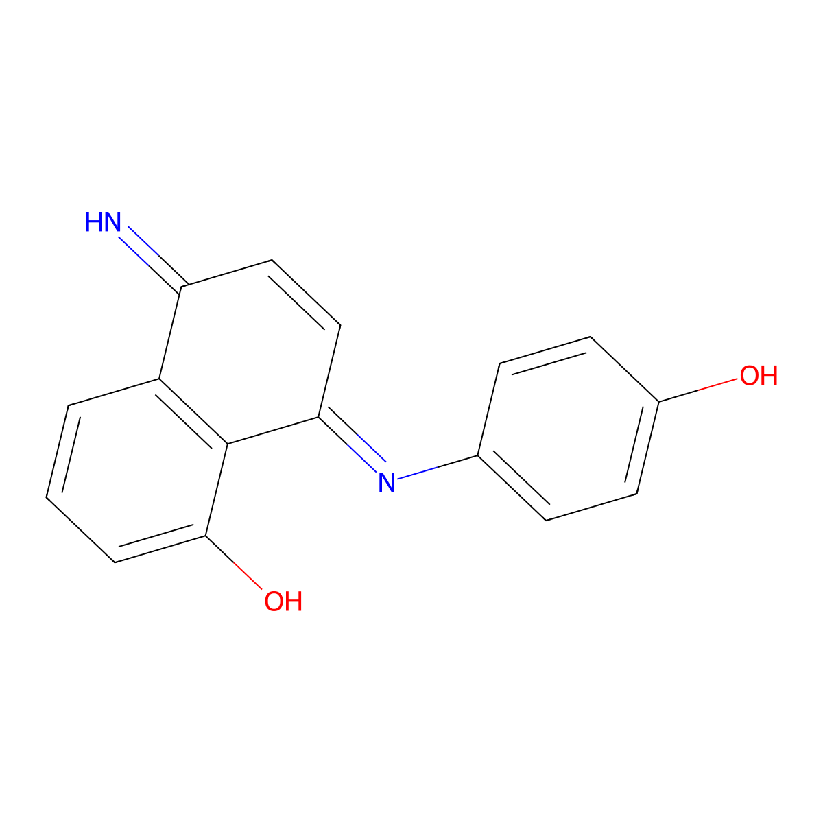 4-((4-Amino-8-hydroxy-1-naphthyl)imino)cyclohexa-2,5-dien-1-one molecular structure, CAS 6201-72-5