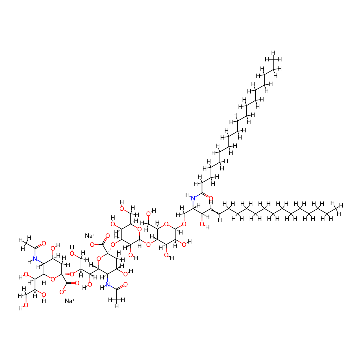 ganglioside GD3 molecular structure, CAS 62010-37-1