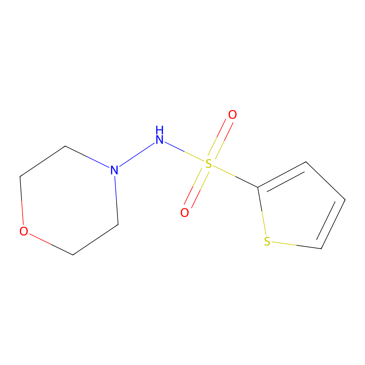 N-morpholin-4-ylthiophene-2-sulfonamide molecular structure, CAS 620103-81-3