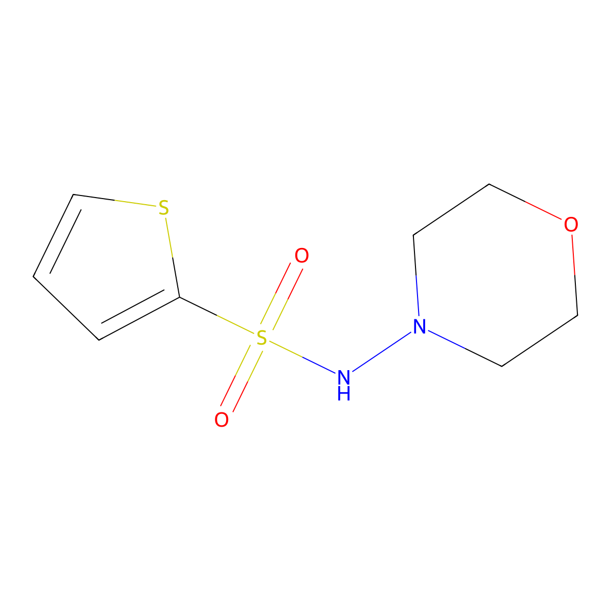 N-morpholin-4-ylthiophene-2-sulfonamide molecular structure, CAS 620103-81-3