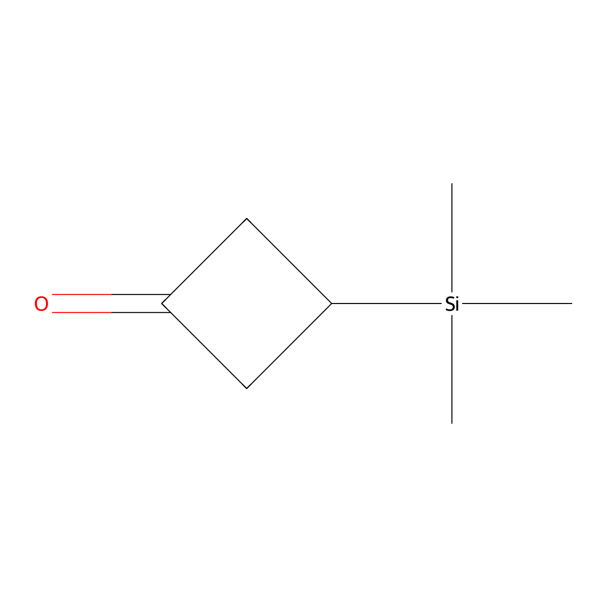3-(Trimethylsilyl)cyclobutan-1-one molecular structure, CAS 62012-20-8