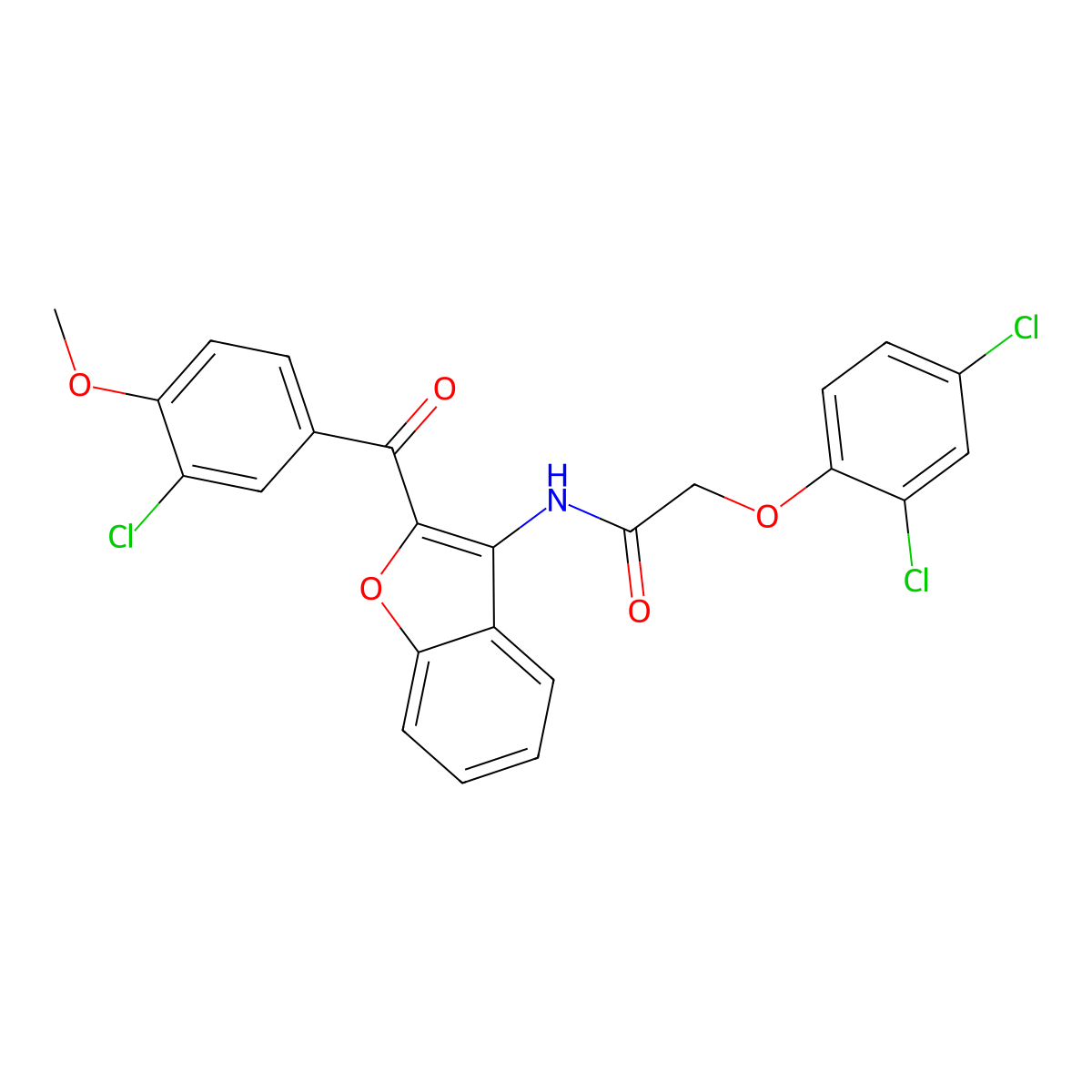 C24H16Cl3NO5 molecular structure, CAS 620154-04-3