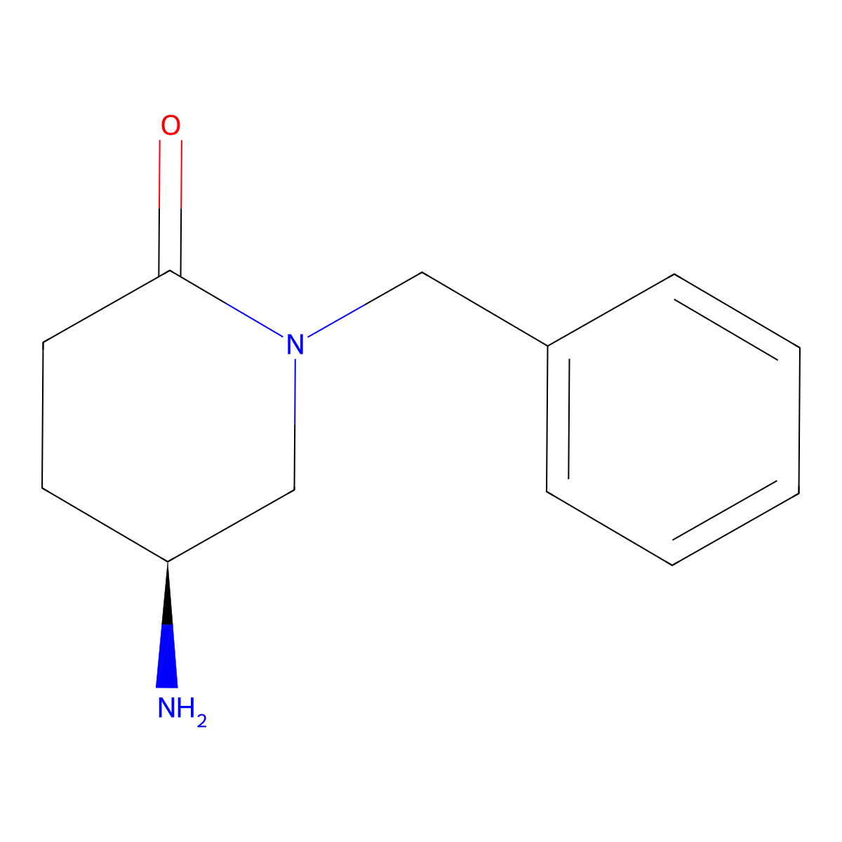 (5S)-5-amino-1-benzylpiperidin-2-one molecular structure, CAS 620165-92-6