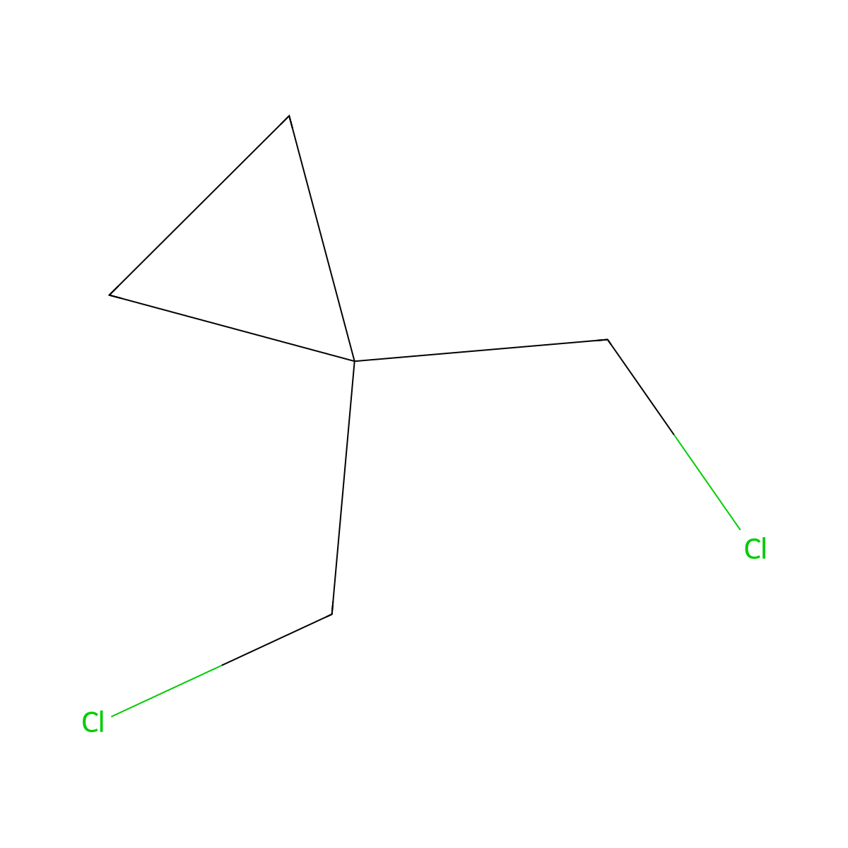 1,1-Bis-chloromethyl-cyclopropane molecular structure, CAS 6202-96-6