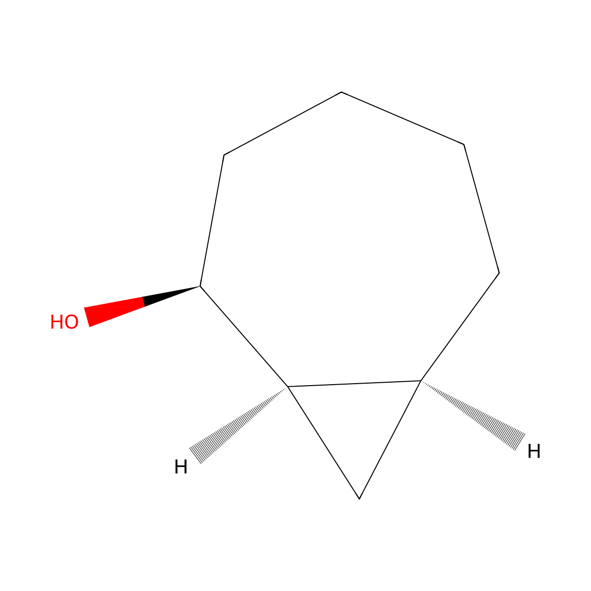 (1R,2S,7S)-bicyclo[5.1.0]octan-2-ol molecular structure, CAS 6202-97-7