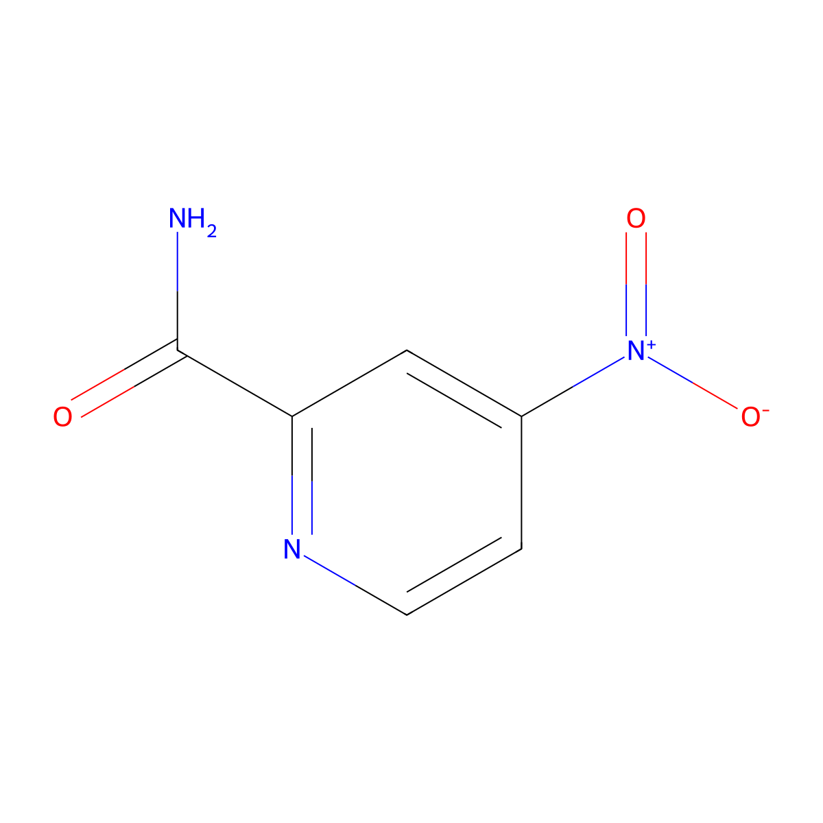 4-Nitropicolinamide molecular structure, CAS 62020-02-4
