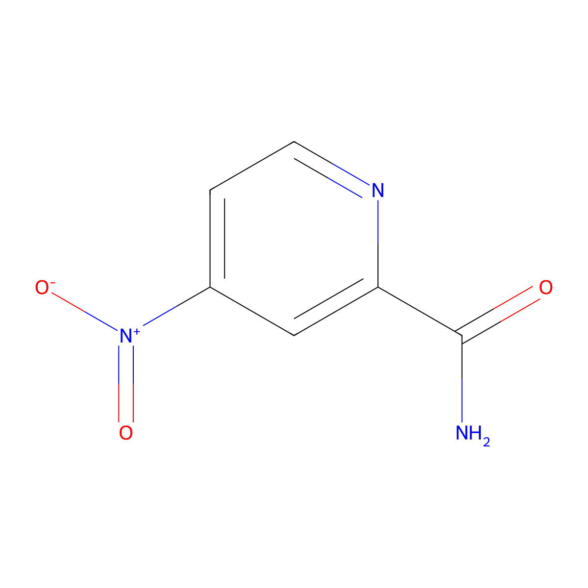 4-Nitropicolinamide molecular structure, CAS 62020-02-4