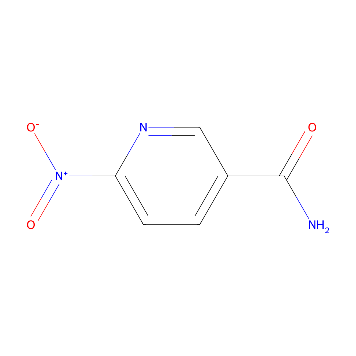 6-Nitronicotinamide molecular structure, CAS 62020-03-5